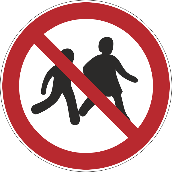 Verbotsaufkleber